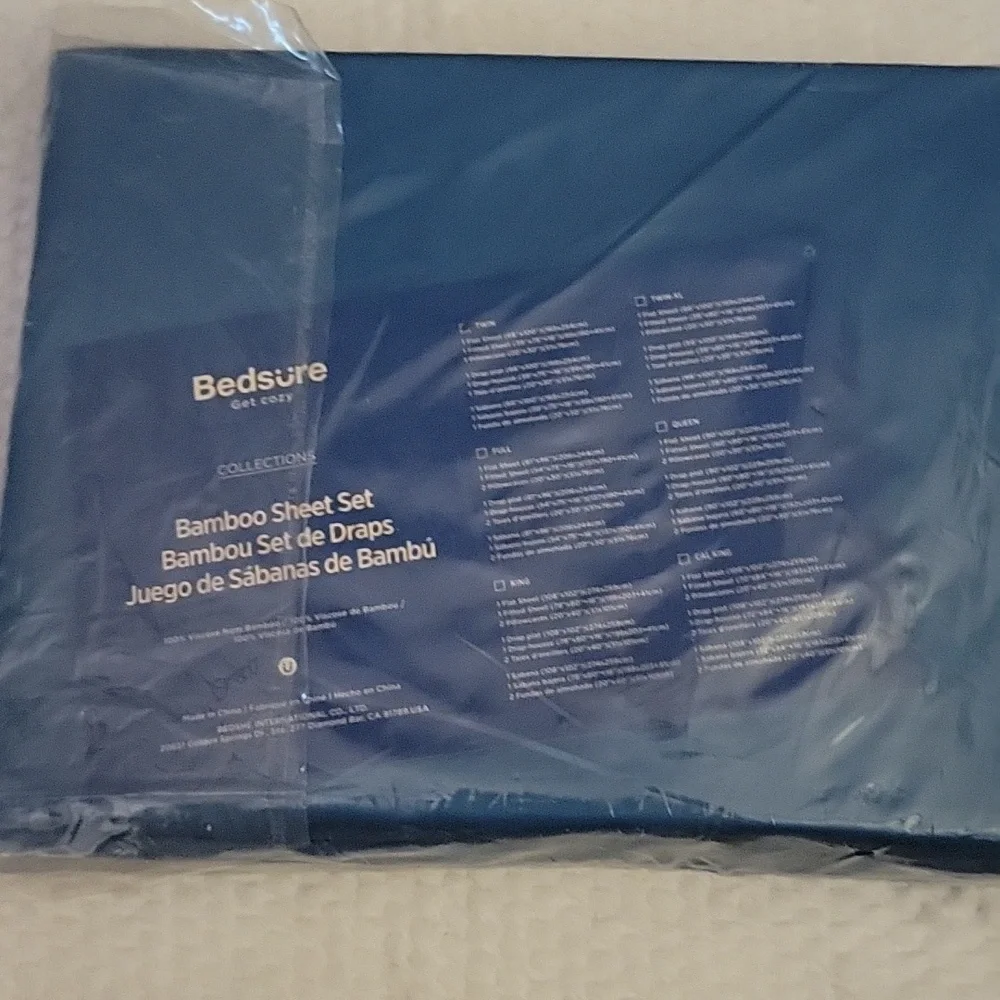 Bedsure Bamboo Twin Sheet Set Viridian Green 16